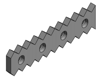 Gegenmesser 110 x 25 x 448 mm - VAZ 1800