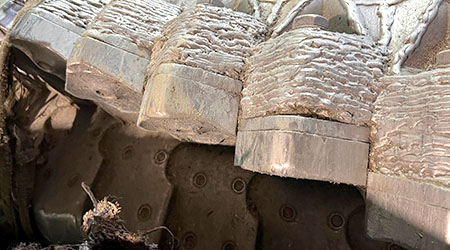 optimal verschlissene Schneidkronen Shredder/Zerkleinerer